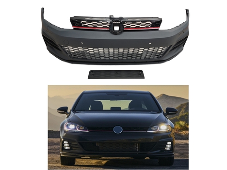 VOLKSWAGEN GOLF 7,5 2017-2020 IÇIN UYUMLU GTI ÖN TAMPON VE PANJUR SETI
